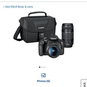 Canon rebel t7 camera and full accessories package